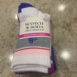 NWT Scotch & Soda 3-Pack Crew Socks Size Medium